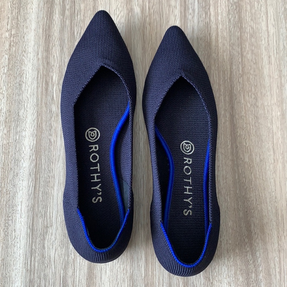 Rothy’s The Point Shoe Navy Blue